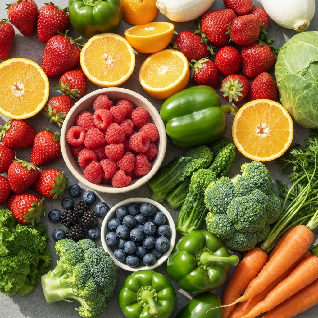 Essential vitamins in foods